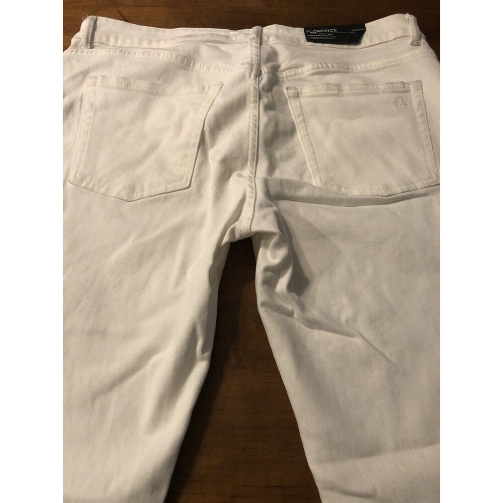 DL1961 Women's Jeans Florence Instasculpt Skinny Crop White Size 32 NWT $178 - Picture 10 of 11